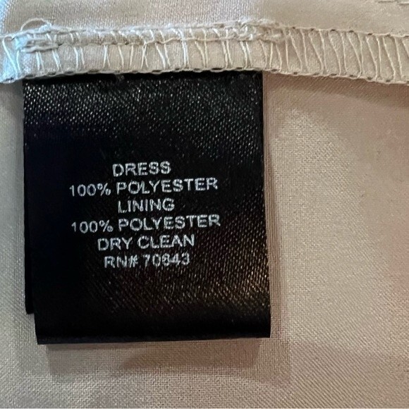 Jessica Howard tan and red belted dress with pockets size 6P - Picture 8 of 8